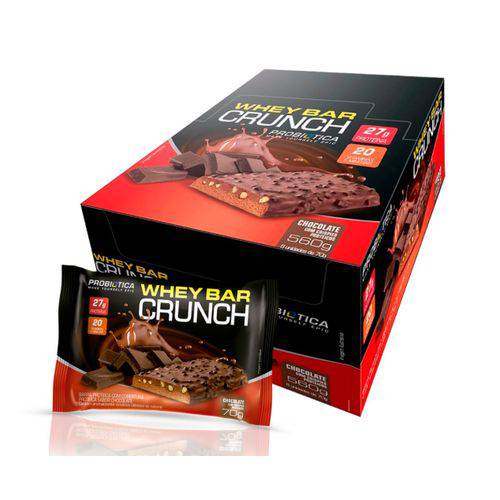 Caixa C/ 8 Unidades Whey Bar Crunch (70g) Probiotica - Chocolate