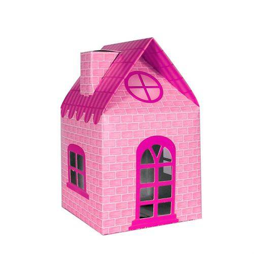 Caixa Casa Surpresa Rosa Pink e Rosa Claro 08 Unidades Kaixote