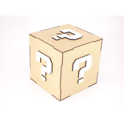 Caixa Cofre em Mdf Minecraft 15x15cm