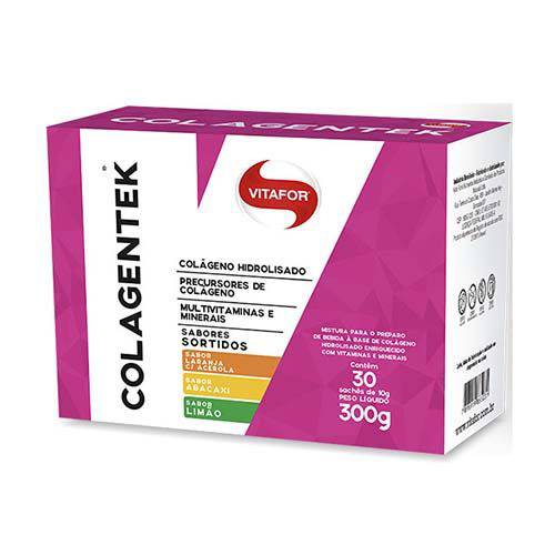 Caixa Colagentek 30 Sachês Colágeno Hidrolisado - Vitafor