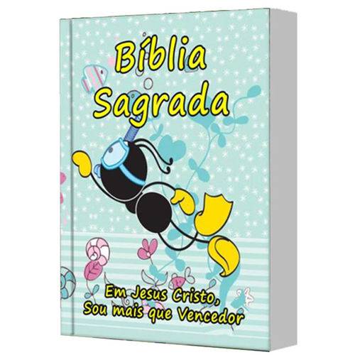 Caixa com 05 Bíblias Infantis - João Ferreira de Almeida - V