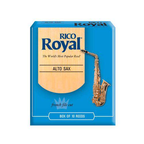 Caixa com 10 Palhetas P/ Sax Alto Rico Royal Rjb1225 2 1/2 - Ac1407cx