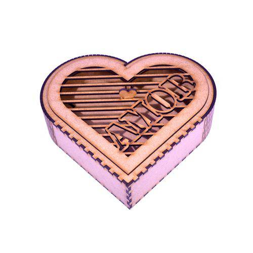 Caixa Coração Amor em Mdf 3mm Provençal