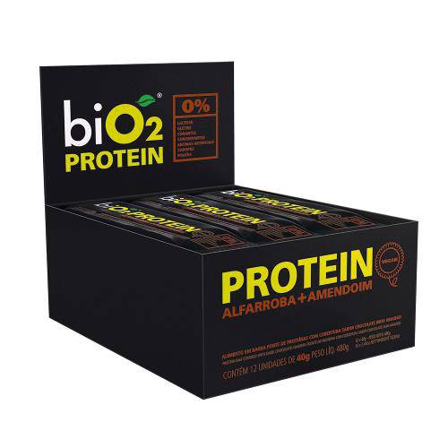 Caixa de Barrinha Protein Bio2 Alfarroba 40 Gramas