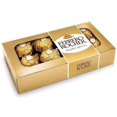 Caixa de Bombom com 8 Unidades 100g - Ferrero Rocher