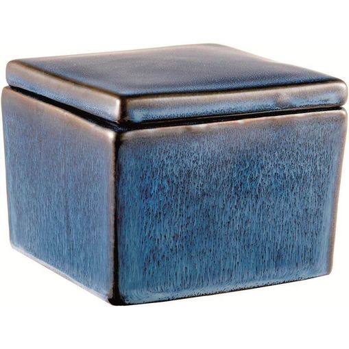 Caixa de Cerâmica Quadrada Azul Pond 6945 Mart
