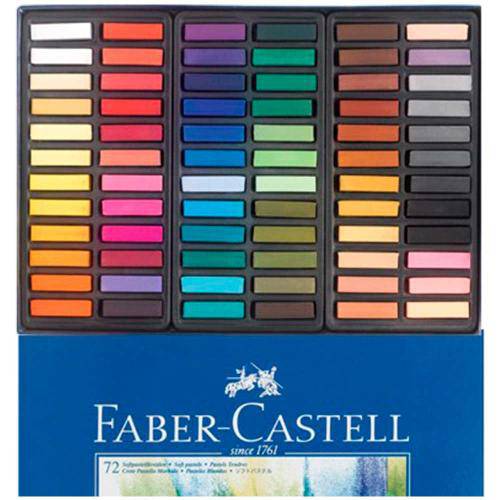 Caixa de Giz Pastel Seco Faber Castell Creative 72 Cores Ref: 128272