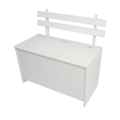 Caixa de Lenha Mdf Branco - Completa Móveis