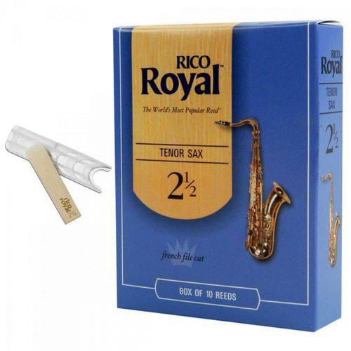 Caixa de Palhetas com 12 Unid para Saxofone Tenor 2,5 Royal Rico