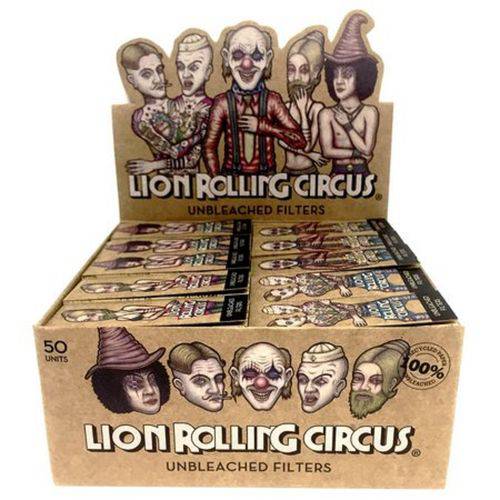 Caixa de Piteira Lion Rolling Circus Brown