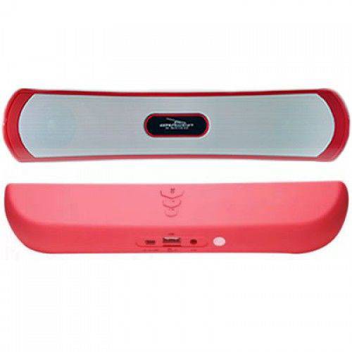 Caixa de Som 5w X2 RMS Bluetooth/Rádio FM/SD D-BH1032 - Vermelha