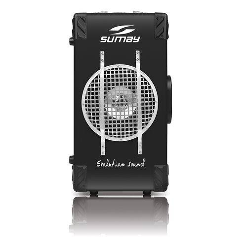 Caixa de Som Amplificada Bluetooth, Microfone S/fio 200W Preta Sumay Sm-CAP07