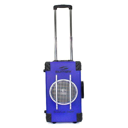 Caixa de Som Azul 60w C/Usb, Sd/Mmc, Rádio Fm, Aux e Bluetooth Sumay Sm-Cap