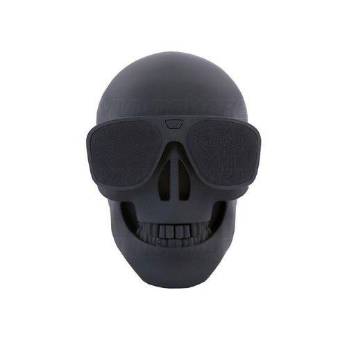 Caixa de Som Bluetooth 10w Rms Recarregável Caveira Skull Nt