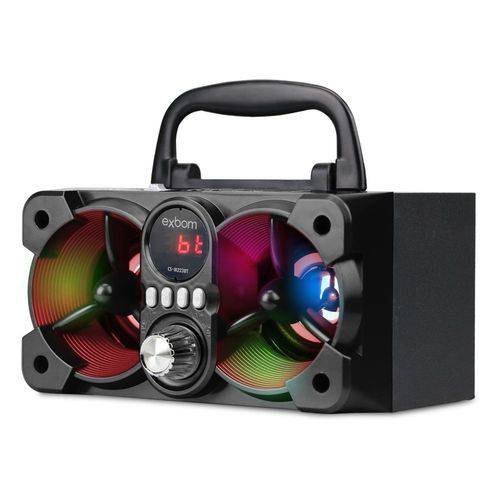 Caixa de Som Bluetooth 6W Super Bass - CS-M223BT - Exbom - Preto