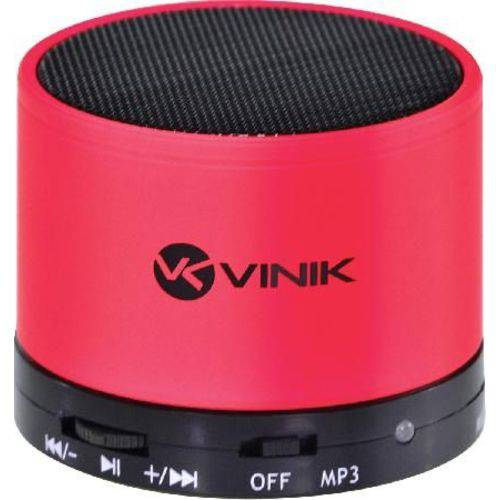 Caixa de Som Bluetooth/fm/microsd/mic 3 W Rms Musicbox Vermelho