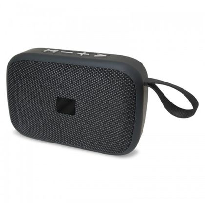 Caixa de Som Bluetooth Portátil com Entrada de Cartão de Memória Micro SD e Rádio FM Preto