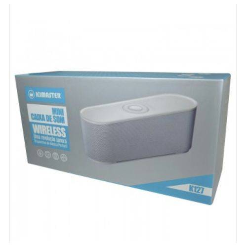 Caixa de Som Bluetooth Portatil Kimaster K127 Cinza