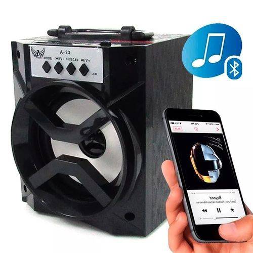 Caixa de Som Bluetooth Portátil Rádio Fm Micro Sd Dbh1019