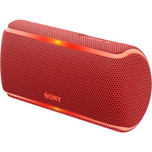 Caixa de Som Bluetooth Sony Sem Fios Srs-xb21 Vermelha Entrada Auxiliar P2