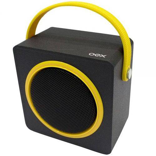 Caixa de Som Bluetooth Usb Fm 10w Music Box Amarelo Sk404