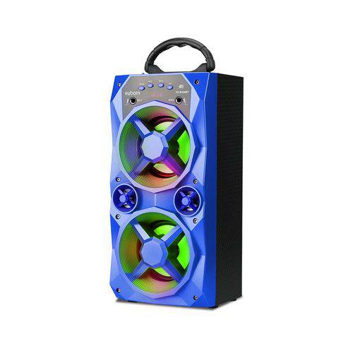 Caixa de Som Bluetooth Wireless Super Bass 10W Multimídia CS-M436BT Exbom Azul