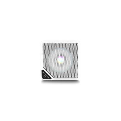 Caixa de Som Cubo Speaker com 3W Luz de LED Conexão USB Bluetooth AUX Entrada Cartão Micro SD Branco Multilaser - SP306 SP306