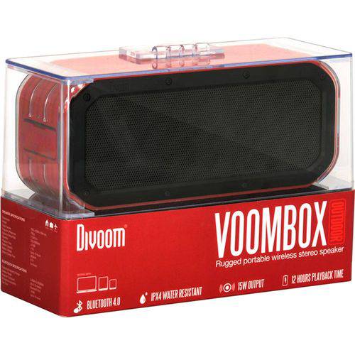 Caixa de Som Divoom Voombox Outdoor - Vermelha