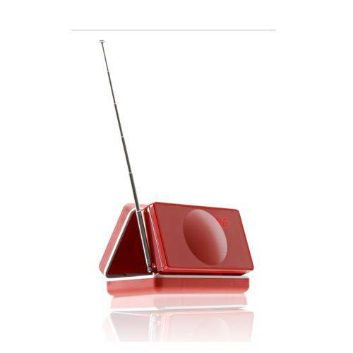 Caixa de Som Geneva Modelo Xs Bluetooth/Fm/Relogio/Alarme 12w Rms Vermelho Box