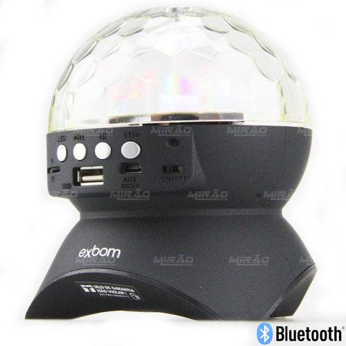 Caixa de Som Globo Bluetooth com LED DJ USB FM SD MODELO - CS-A24BT