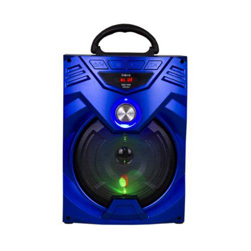 Caixa de Som Inova 15w Bluetooth/usb/sd/aux/fm, Luz de Led - Azul