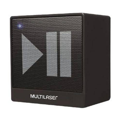 Caixa de Som Mini Bluetooth Auxiliar 8w Preta Sp277