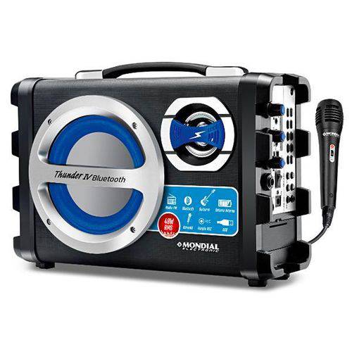 Caixa de Som Mondial MCO-04 40 Watts com Bluetooth e Microfone - Preto