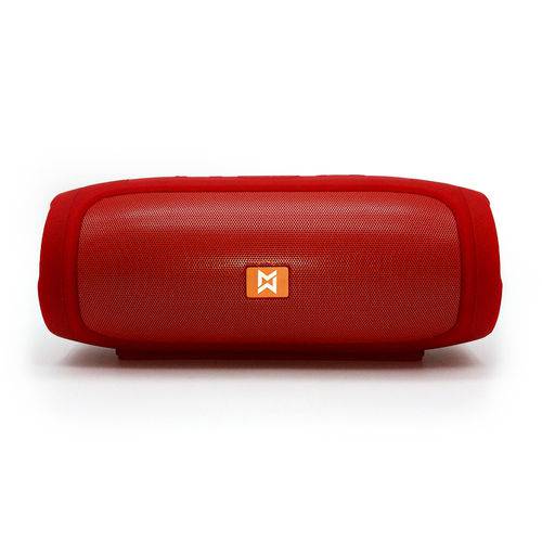 Caixa de Som Portátil Bluetooth Stereo Vermelha