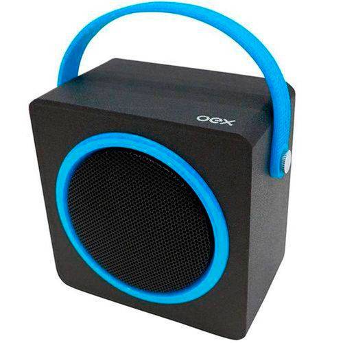 Caixa de Som Speaker OEX Color Box SK404 Bluetooth Azul