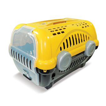 Caixa de Transporte Furacão Pet Luxo Nº3 - Amarelo