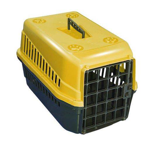 Caixa de Transporte N3 para Cães e Gatos Grande Amarela