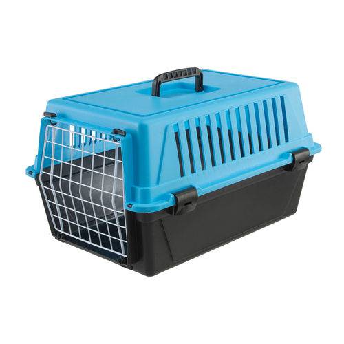 Caixa de Transportes Atlas 10 Ferplast para Cães e Gatos Azul