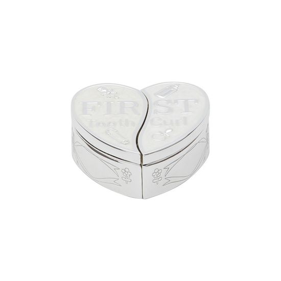 Caixa de Zinco em Forma de Coração para Pente e Cabelo 6,5X6,5X2,5cm
