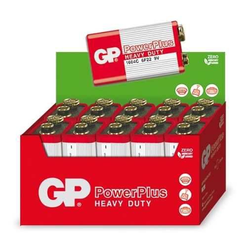 Caixa GP PowerPlus 9v Heavy Duty 10 Baterias