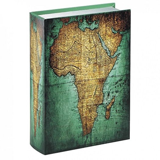 Caixa Livro Mapa Africa M 4340 26x17x6cm Mart