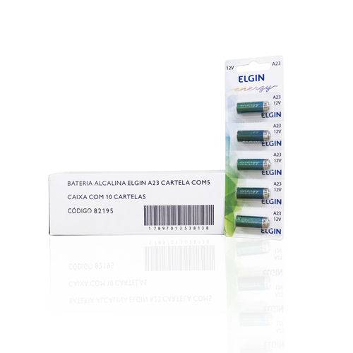 Caixa Mãe Bateria Alcalina a 23 (Cartela C/5) Elgin