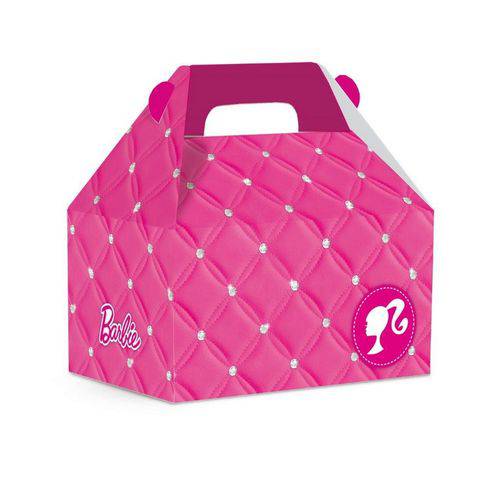 Caixa Maleta Kids Surpresa Barbie Brilho Rosa 12X8Cm C/10