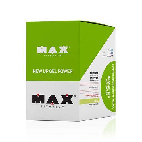 Caixa New Up Gel Power 10 Unidades Energy Gel - Max Titanium
