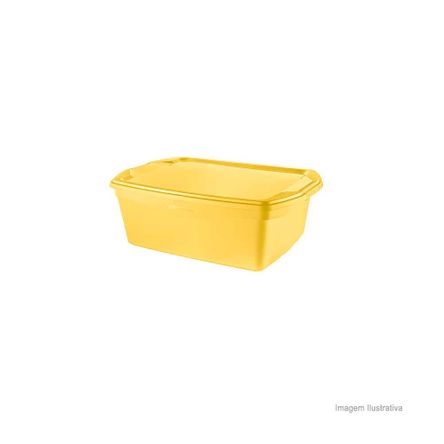 Caixa Organizadora Flex 6 Litros Amarela Sanremo