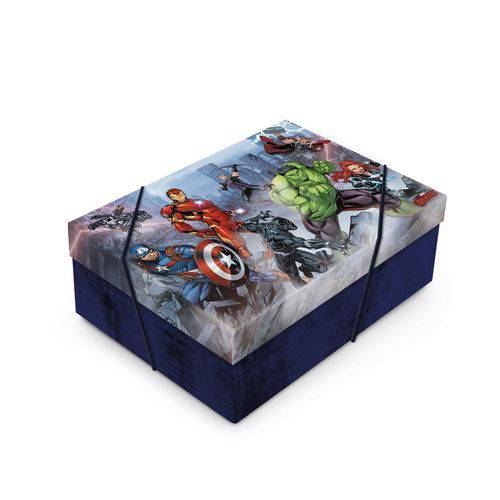 Caixa Organizadora P/presente Tampa Vingadores Marvel C/10