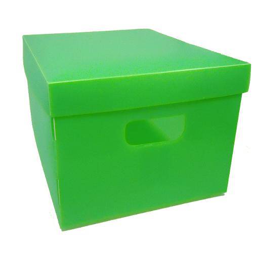 Caixa Organizadora Plástica Média Verde - Plascony