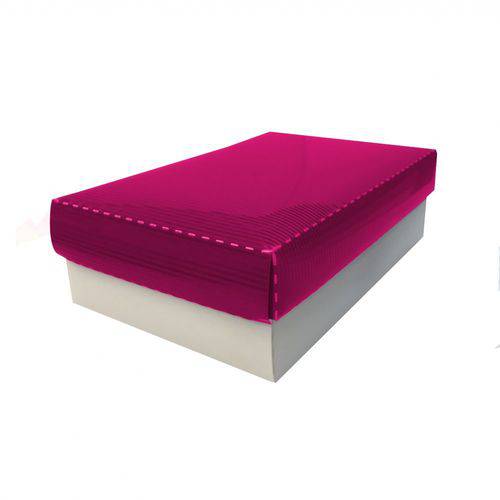 Caixa Organizadora Polibras - Rosa - Fit Colors (78x265x172mm)