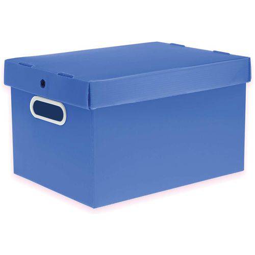 Caixa Organizadora Prontobox Azul 560x365x300 Xg
