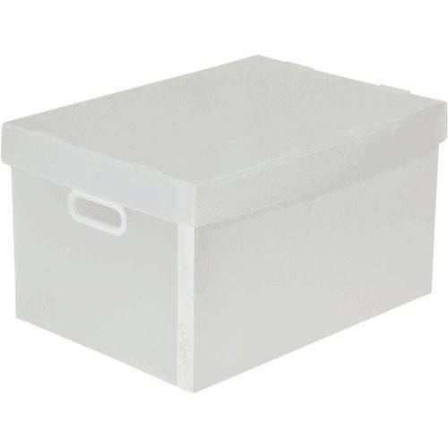 Caixa Organizadora Prontobox Clarity Transparente Grande Polycart